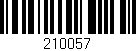 Código de barras (EAN, GTIN, SKU, ISBN): '210057'