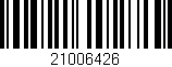 Código de barras (EAN, GTIN, SKU, ISBN): '21006426'