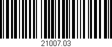 Código de barras (EAN, GTIN, SKU, ISBN): '21007.03'