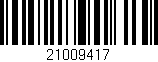Código de barras (EAN, GTIN, SKU, ISBN): '21009417'
