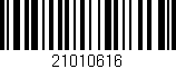 Código de barras (EAN, GTIN, SKU, ISBN): '21010616'