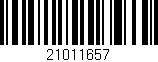 Código de barras (EAN, GTIN, SKU, ISBN): '21011657'