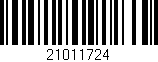 Código de barras (EAN, GTIN, SKU, ISBN): '21011724'