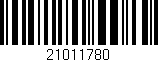Código de barras (EAN, GTIN, SKU, ISBN): '21011780'