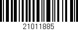 Código de barras (EAN, GTIN, SKU, ISBN): '21011885'