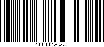 Código de barras (EAN, GTIN, SKU, ISBN): '210119-Cookies'