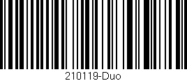 Código de barras (EAN, GTIN, SKU, ISBN): '210119-Duo'