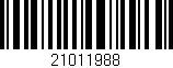 Código de barras (EAN, GTIN, SKU, ISBN): '21011988'