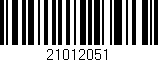 Código de barras (EAN, GTIN, SKU, ISBN): '21012051'