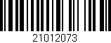 Código de barras (EAN, GTIN, SKU, ISBN): '21012073'