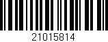 Código de barras (EAN, GTIN, SKU, ISBN): '21015814'
