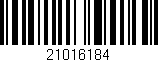 Código de barras (EAN, GTIN, SKU, ISBN): '21016184'