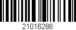 Código de barras (EAN, GTIN, SKU, ISBN): '21016286'