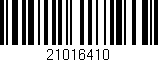 Código de barras (EAN, GTIN, SKU, ISBN): '21016410'