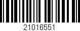 Código de barras (EAN, GTIN, SKU, ISBN): '21016551'