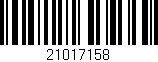 Código de barras (EAN, GTIN, SKU, ISBN): '21017158'