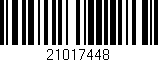 Código de barras (EAN, GTIN, SKU, ISBN): '21017448'