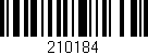Código de barras (EAN, GTIN, SKU, ISBN): '210184'