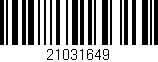 Código de barras (EAN, GTIN, SKU, ISBN): '21031649'