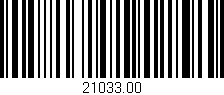 Código de barras (EAN, GTIN, SKU, ISBN): '21033.00'