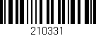 Código de barras (EAN, GTIN, SKU, ISBN): '210331'