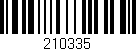 Código de barras (EAN, GTIN, SKU, ISBN): '210335'