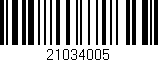 Código de barras (EAN, GTIN, SKU, ISBN): '21034005'