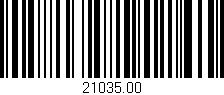 Código de barras (EAN, GTIN, SKU, ISBN): '21035.00'