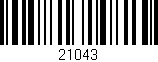 Código de barras (EAN, GTIN, SKU, ISBN): '21043'