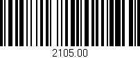 Código de barras (EAN, GTIN, SKU, ISBN): '2105.00'