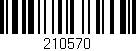 Código de barras (EAN, GTIN, SKU, ISBN): '210570'