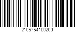 Código de barras (EAN, GTIN, SKU, ISBN): '2105754100200'