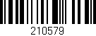 Código de barras (EAN, GTIN, SKU, ISBN): '210579'