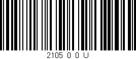 Código de barras (EAN, GTIN, SKU, ISBN): '2105_0_0_U'