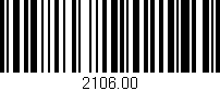 Código de barras (EAN, GTIN, SKU, ISBN): '2106.00'