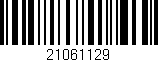 Código de barras (EAN, GTIN, SKU, ISBN): '21061129'