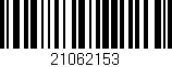 Código de barras (EAN, GTIN, SKU, ISBN): '21062153'