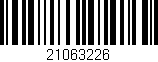 Código de barras (EAN, GTIN, SKU, ISBN): '21063226'