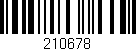 Código de barras (EAN, GTIN, SKU, ISBN): '210678'