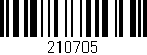 Código de barras (EAN, GTIN, SKU, ISBN): '210705'
