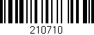 Código de barras (EAN, GTIN, SKU, ISBN): '210710'