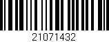 Código de barras (EAN, GTIN, SKU, ISBN): '21071432'