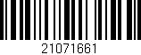 Código de barras (EAN, GTIN, SKU, ISBN): '21071661'