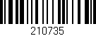 Código de barras (EAN, GTIN, SKU, ISBN): '210735'