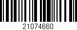 Código de barras (EAN, GTIN, SKU, ISBN): '21074660'