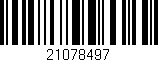 Código de barras (EAN, GTIN, SKU, ISBN): '21078497'