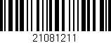 Código de barras (EAN, GTIN, SKU, ISBN): '21081211'