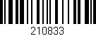 Código de barras (EAN, GTIN, SKU, ISBN): '210833'