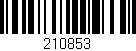 Código de barras (EAN, GTIN, SKU, ISBN): '210853'