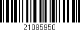 Código de barras (EAN, GTIN, SKU, ISBN): '21085950'